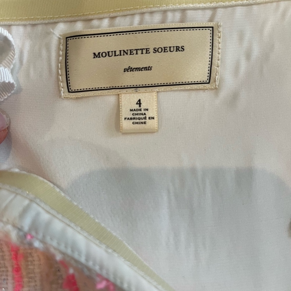 Moulinette Soeurs Pink and White Mini Dress - Picture 11 of 16